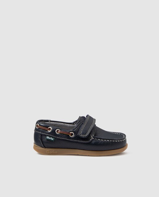 Náuticos em pele azuis