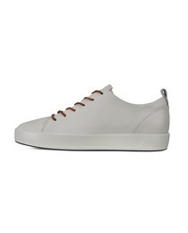 ecco white leather trainers