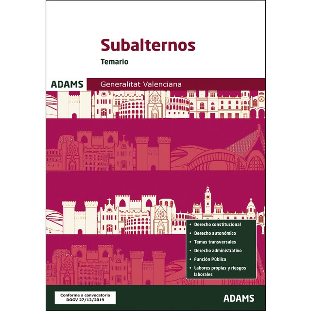 Temario subalternos generalitat valenciana (Tapa blanda)