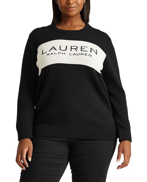 plus size round neck sweaters