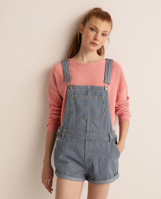 striped dungarees womens
