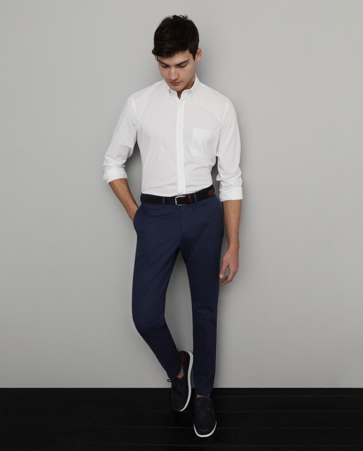 Calças chino de homem custom azuis