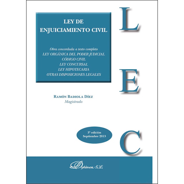 Ley de enjuiciamiento civil (Tapa blanda)