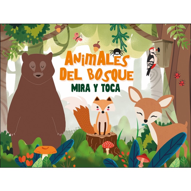 Animales del bosque: mira y toca