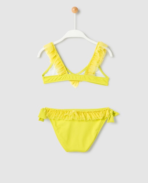 Bikini de niña liso con volante de tul · Guillermina Baeza · Moda · El Corte Inglés