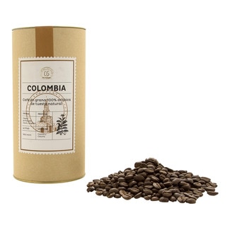 Café en grano 100% arábica de tueste natural origen Colombia envase 250 g - Club Del Gourmet
