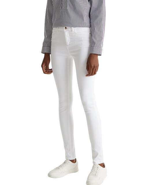 Jeans skinny de cintura subida