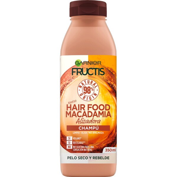 Kaufen Hair Food Macadamia Glattendes Shampoo Fur Trockenes Und Storrisches Haar Flacon 350 Ml Fructis Supermercado El Corte Ingles