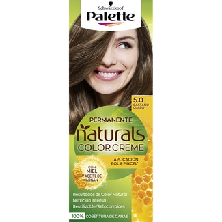 SCHWARZKOPF PALETTE Naturals Color Creme coloración permanente nº 5.0 castaño claro caja 1 unidad