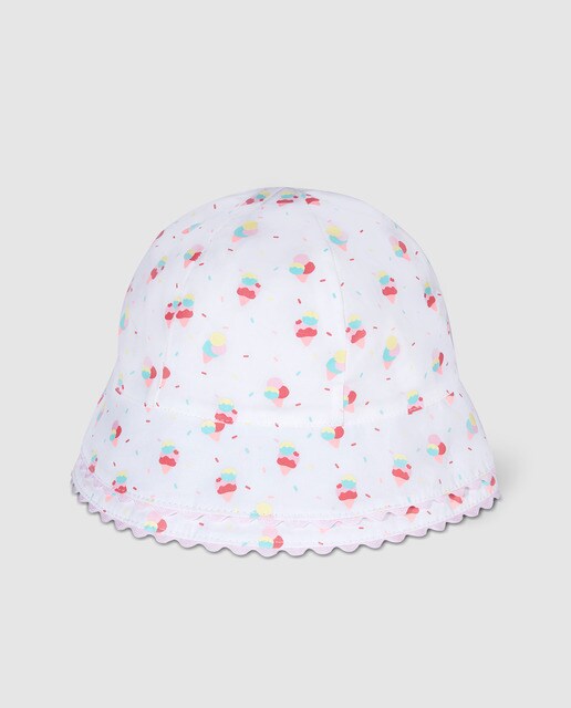 girls cream hat