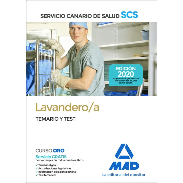 Lavandero/a del servicio canario de salud. Temario y test