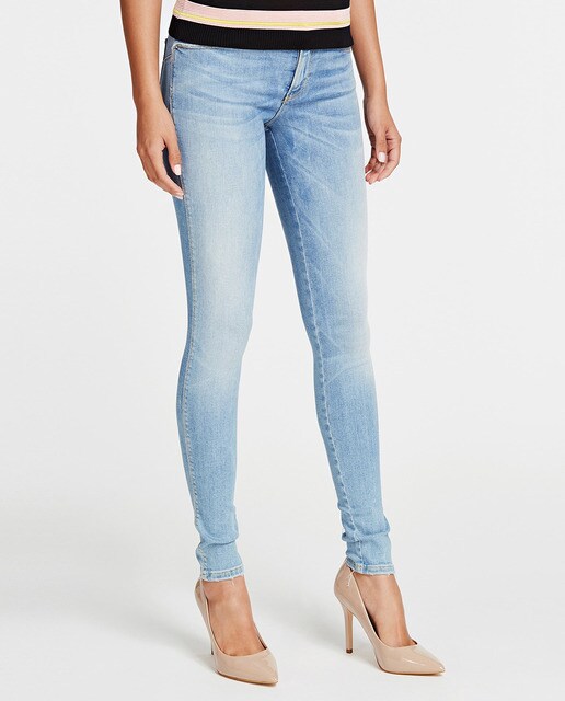 Jeans skinny medium rise de mulher