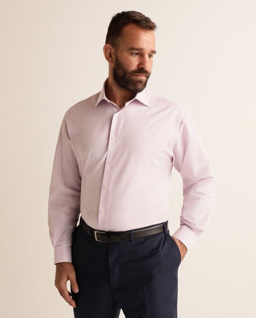Camisa formal clássica lisa lilás tamanhos grandes
