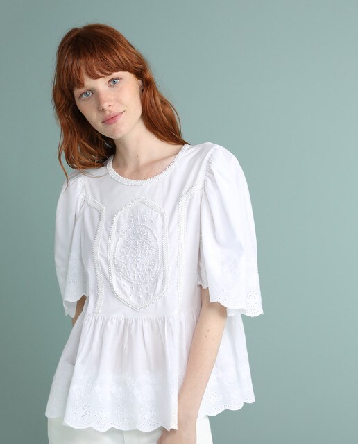 blusas de encaje el corte ingles