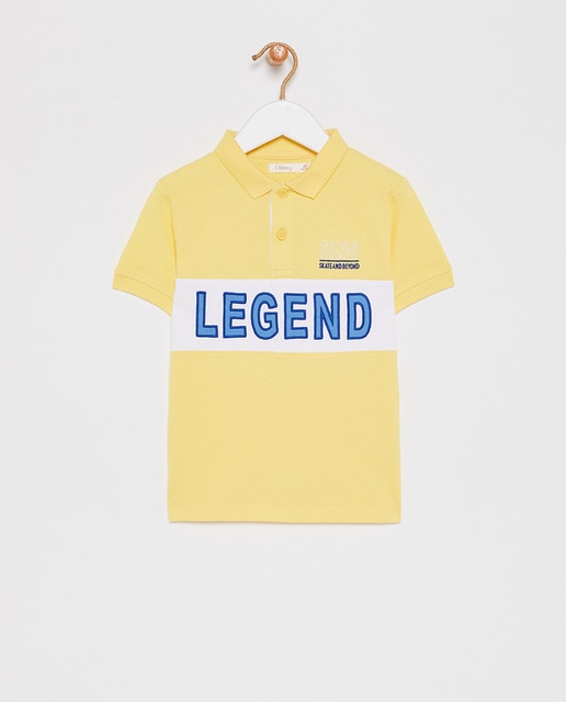 boys yellow polo shirt