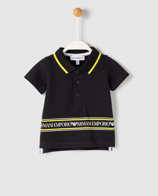 baby black polo shirt