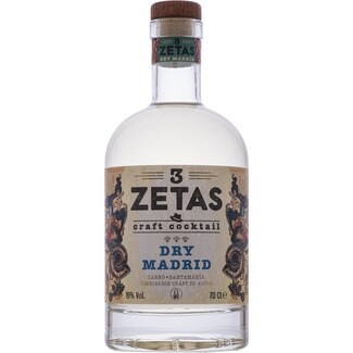 3ZETAS Dry Madrid Autoren-Cocktail Flasche 70 cl