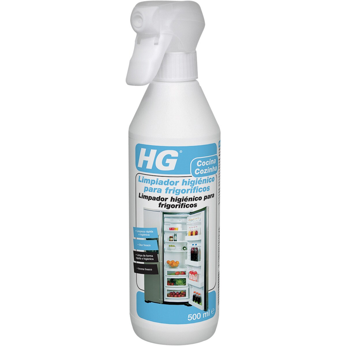 Limpiador Higi nico Para Frigor ficos Spray 500 Ml HG Supermercado 