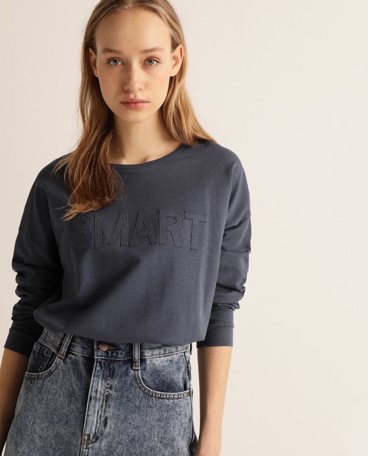 sweatshirt with collar womens