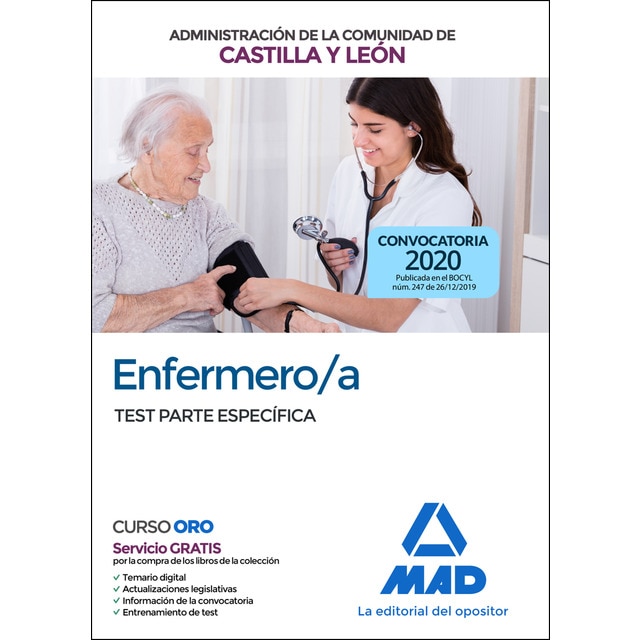 Enfermero/a de la Administración de la Comunidad de Castilla y León. Test materias específicas