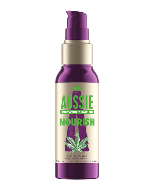 Aceite ligero nutritivo Miracle oil Nourish con extracto de semilla de cáñamo australiana Aussie