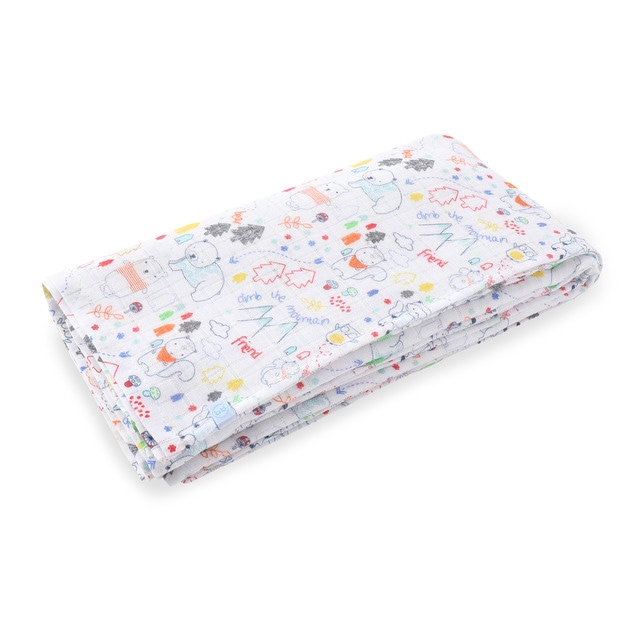 Muselina grande bbest con estampado Animalitos multicolor