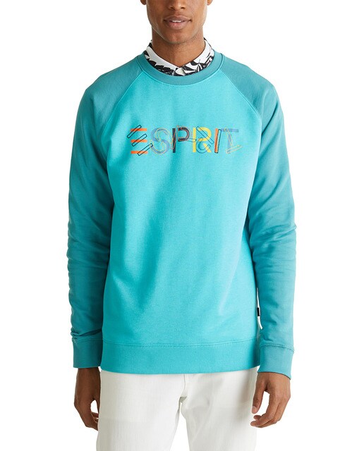 sudadera azul turquesa