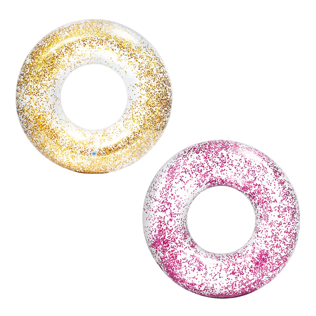 Intex - Rueda Transparente Glitter.