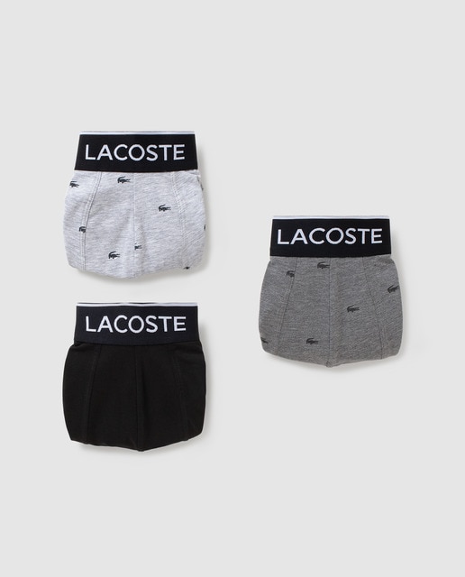 Pack de três boxers de malha multicolor