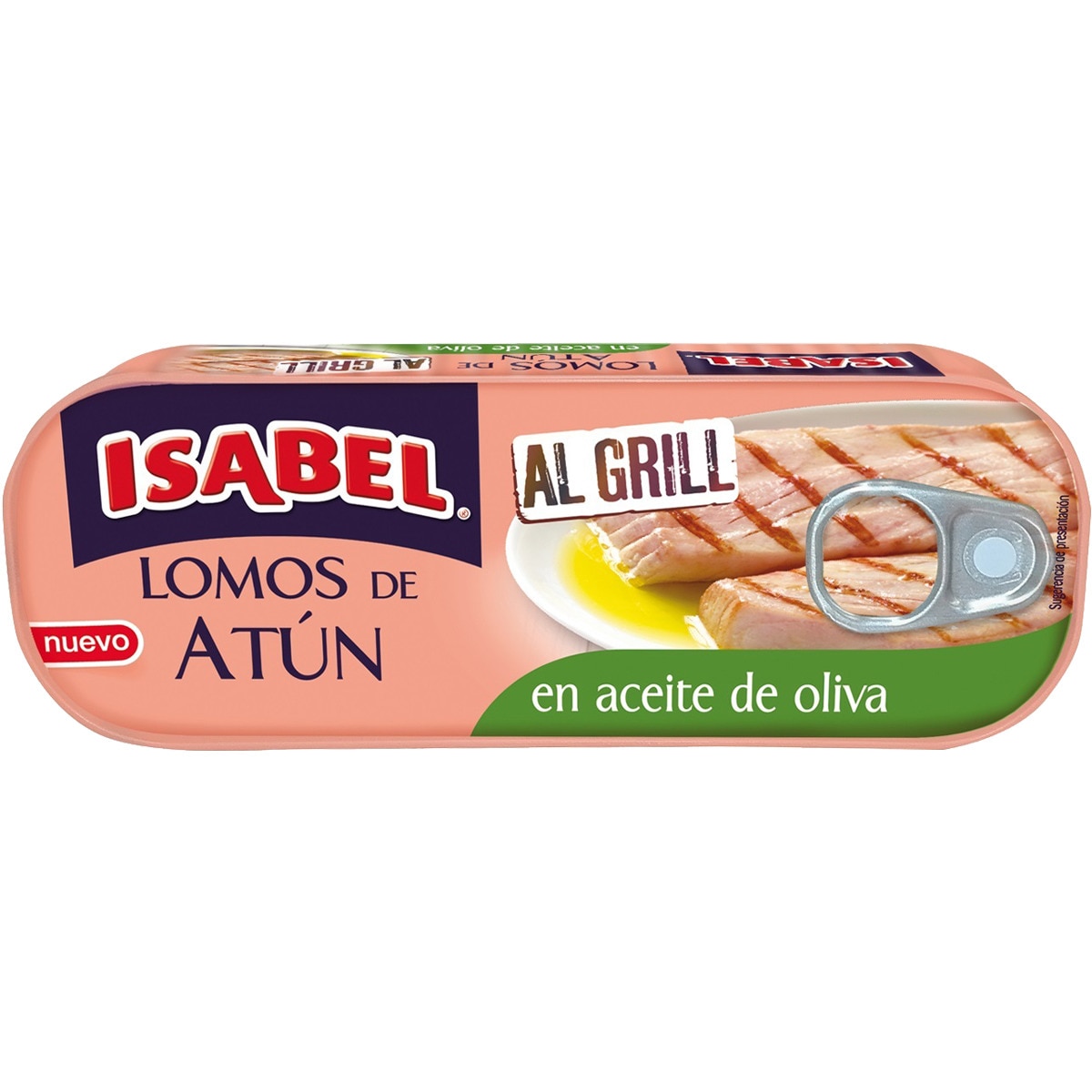 ISABEL lomos de atún al grill en aceite de oliva lata 85 g neto escurrido el corte inglés