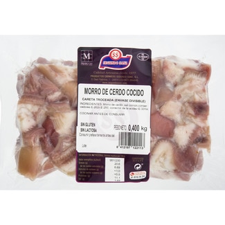morro de cerdo cocido (careta troceada) sin gluten y sin lactosa bipack