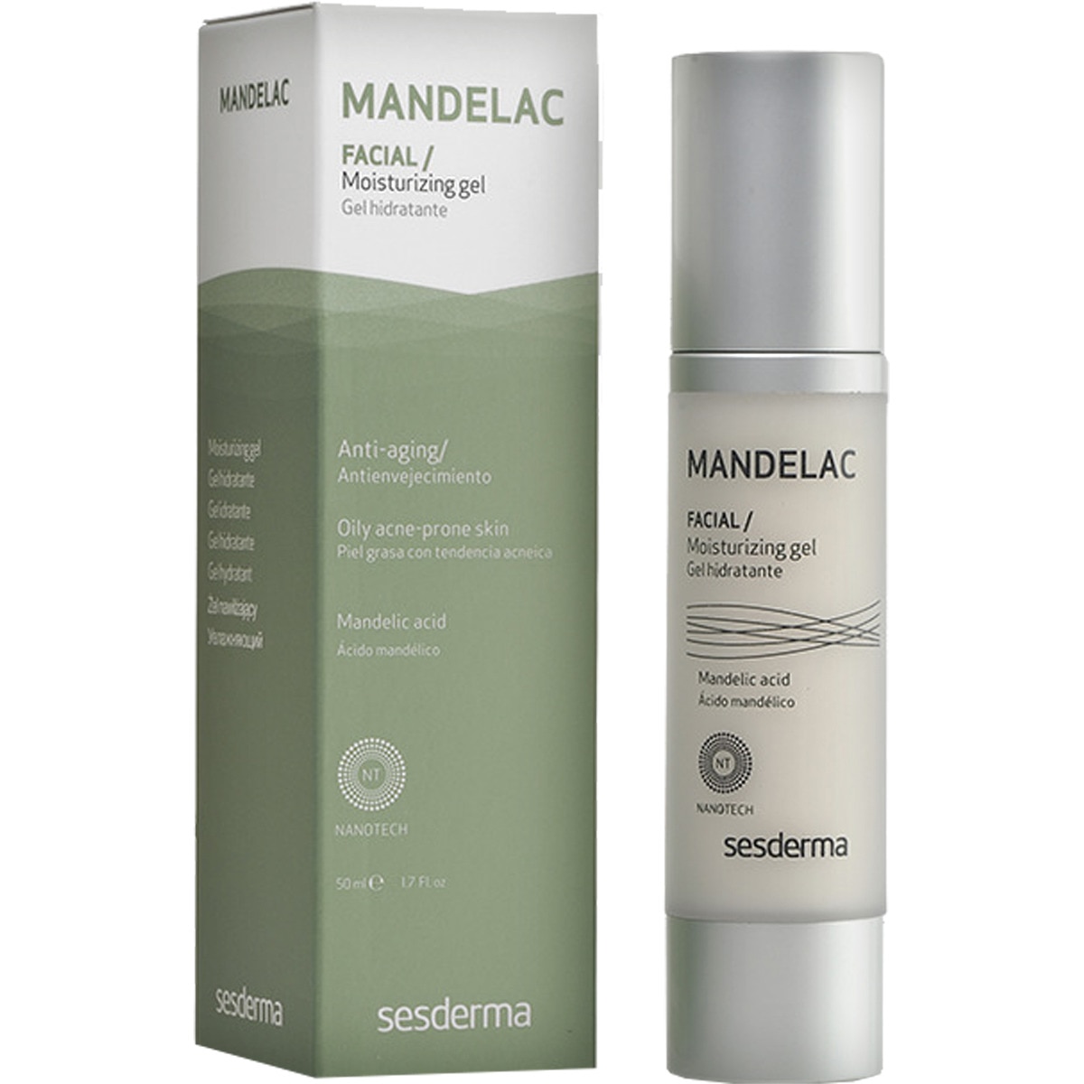 Comprar MANDELAC gel hidratante Antienvejecimiento para piel grasa con