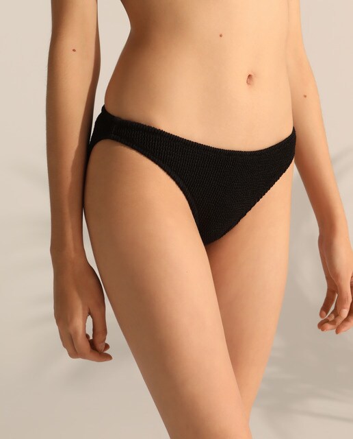 Cueca de biquíni cor lisa