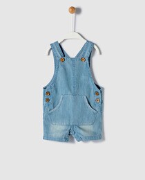 Baby boys' pale blue denim dungarees 
