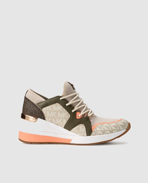 Compra MICHAEL Michael Kors - Zapatillas Deportivas De Mujer Michael Kors  Multicolor Con Cuña Interior al mejor precio - Shoptize