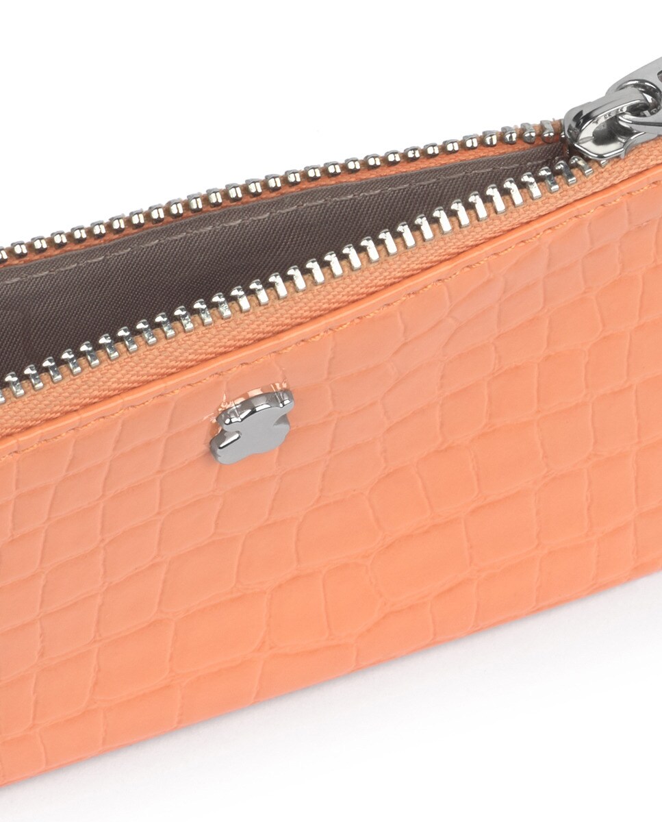 Monedero de mujer Tous Dorp Exotic en naranja con tarjetero · Tous