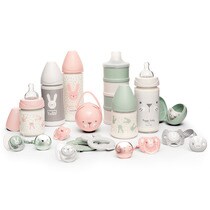0/% BPA Broche Pinza Redondo Suavinex Color gris. Con nueva placa m/ás peque/ña Broche pinza con cinta de chupetes para beb/és +0 meses