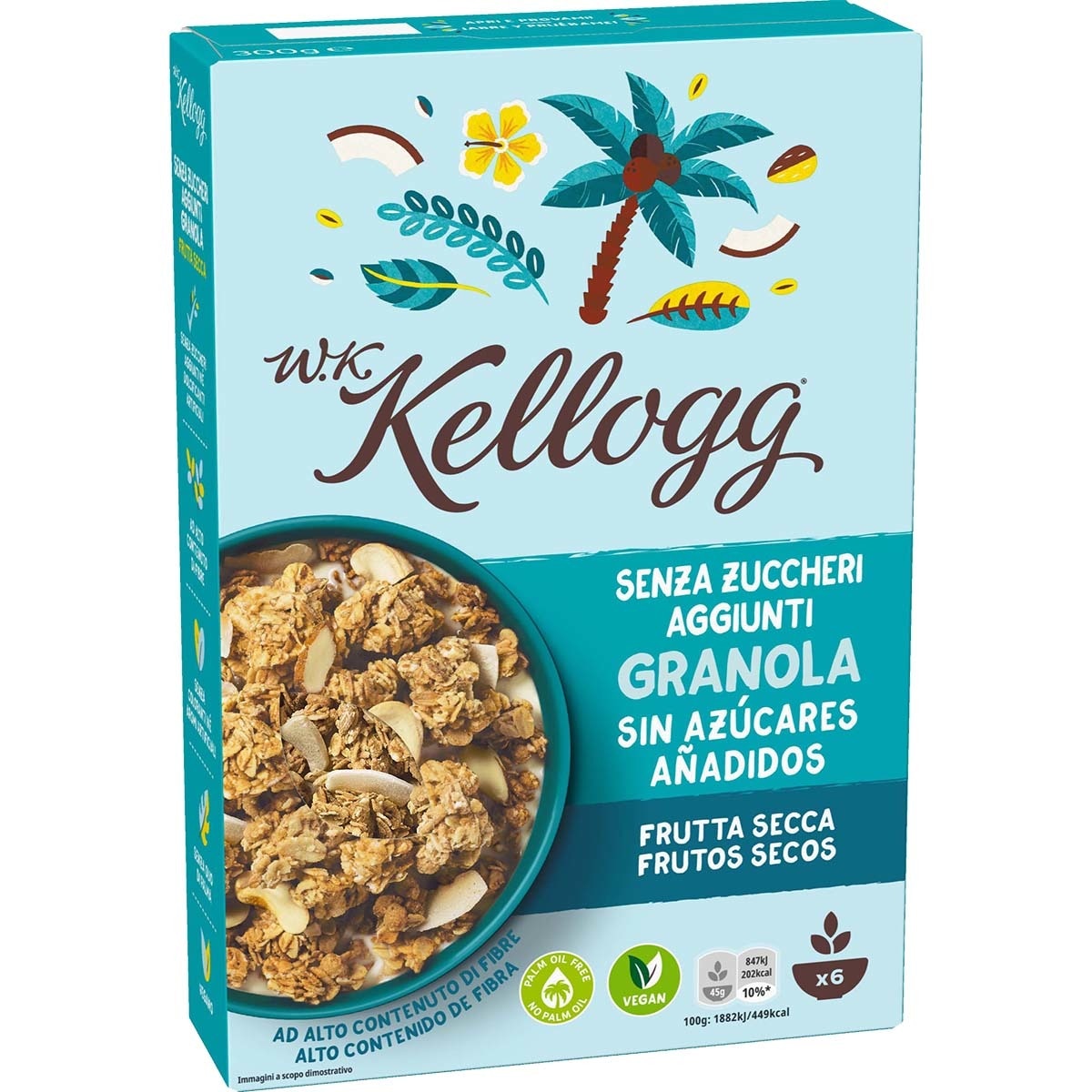 Buy Breakfast granola with nuts with no added sugar packet 300 g and