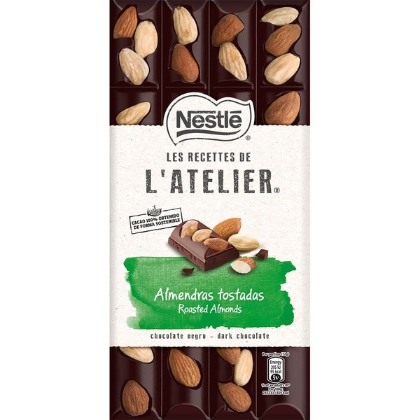 Buy dark chocolate with toasted almonds tablet 170 g · NESTLE LES ...