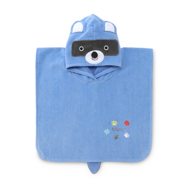 Capa de Baño bbest con Capucha Mapache azul