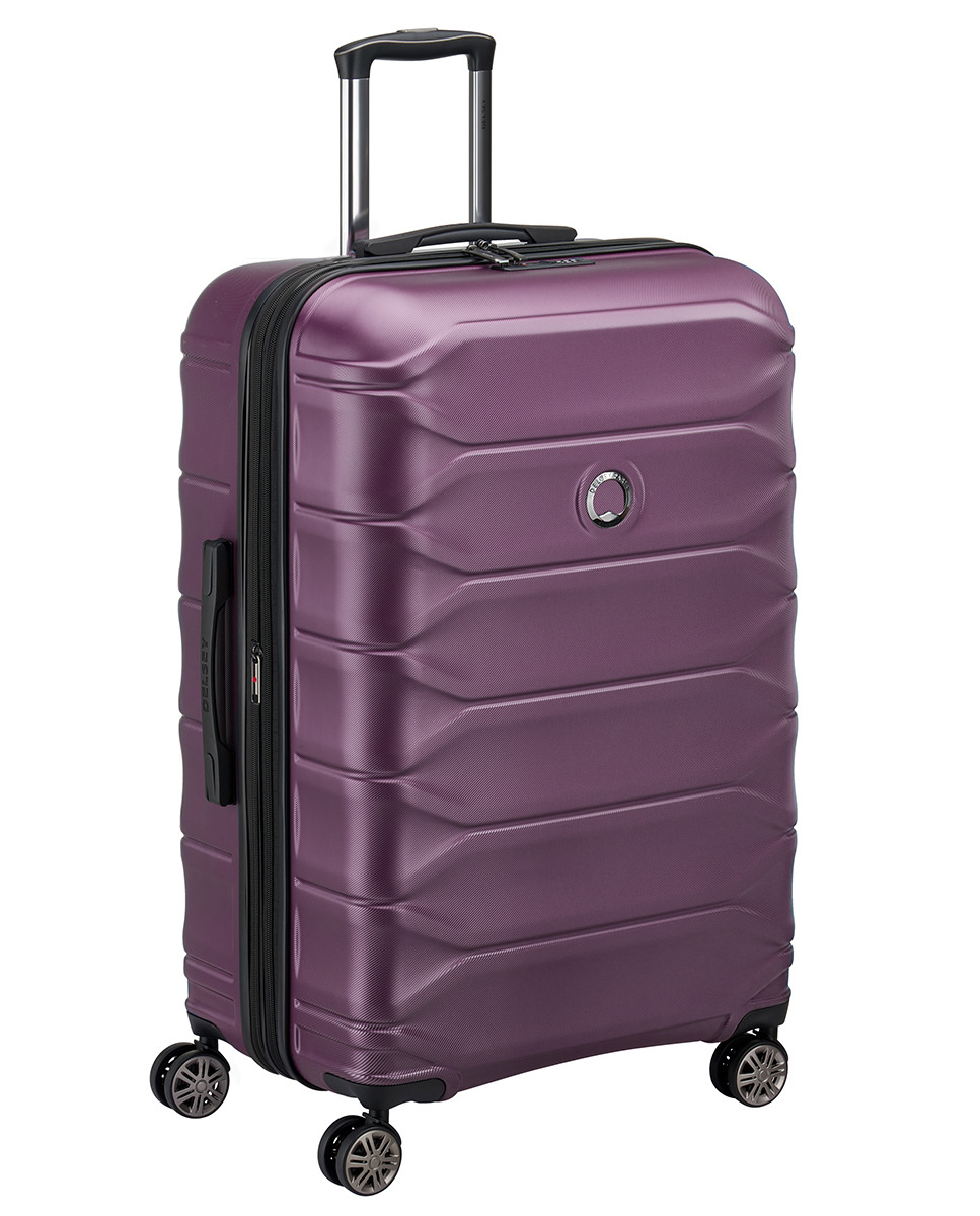 METEOR large lilac expandable hardsided suitcase up to 111 L · Delsey
