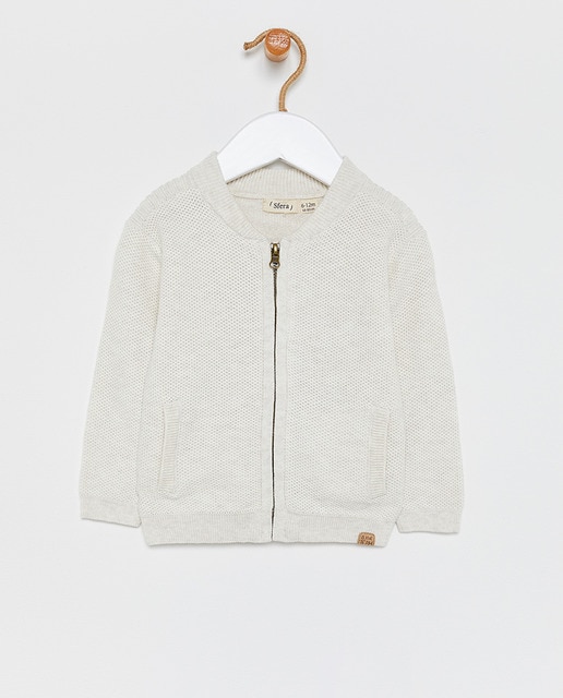 boys beige cardigan