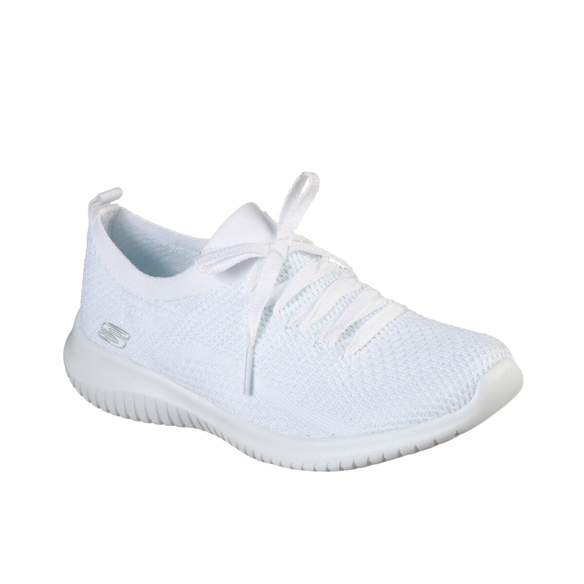 white memory foam pumps