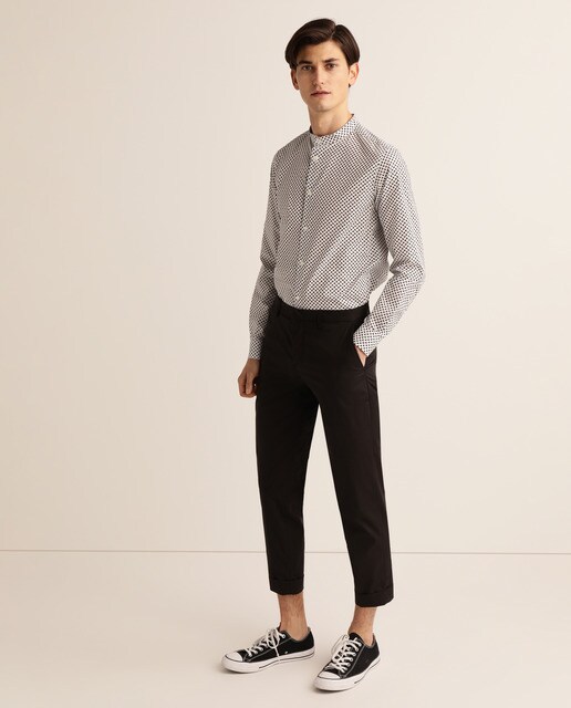 armani black chinos