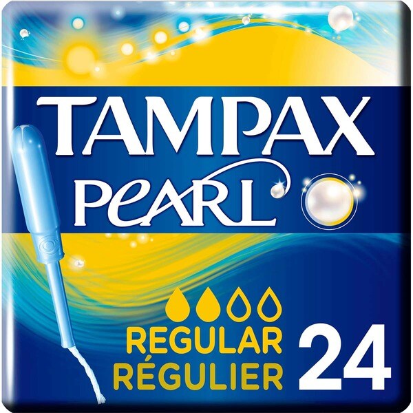 Comprar Pearl tampones con aplicador regular caja 24 unidades · TAMPAX
