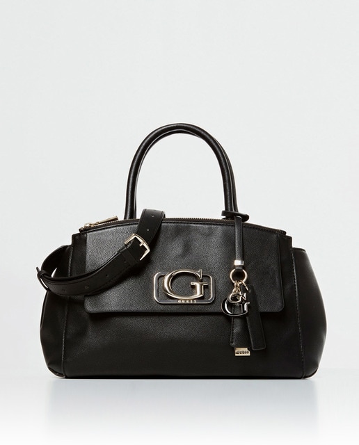 Bolsos Guess Amazon Bolso GUESS Tote Canvas Y Piel (blanco/negro