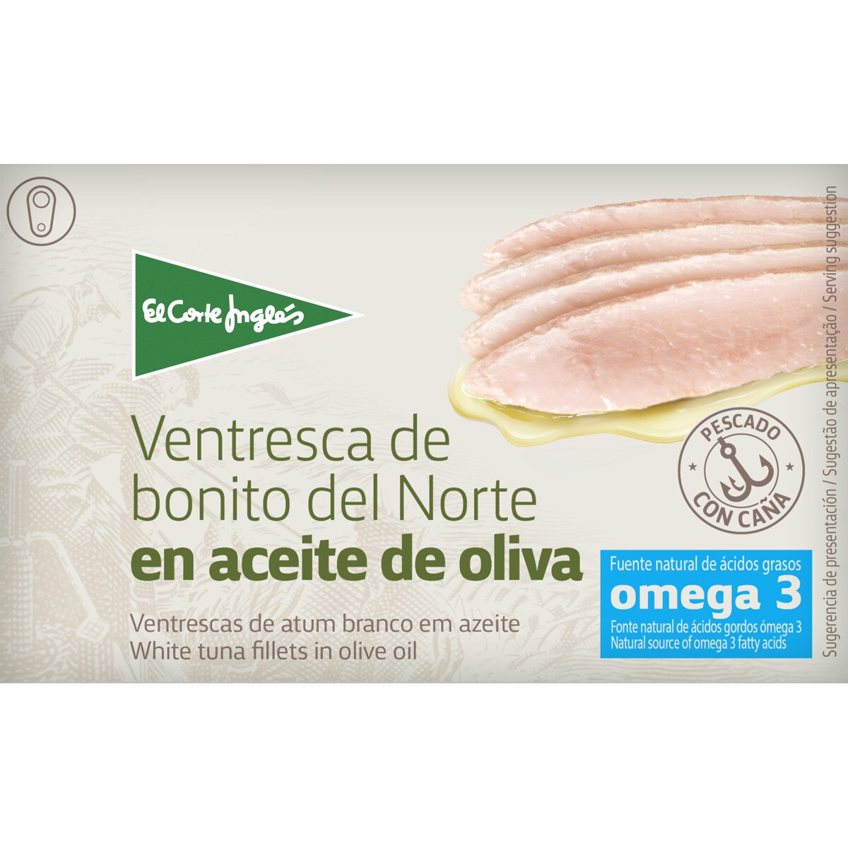 Buy skipjack tuna bellyin olive oil tin 73 drained weight g · EL CORTE