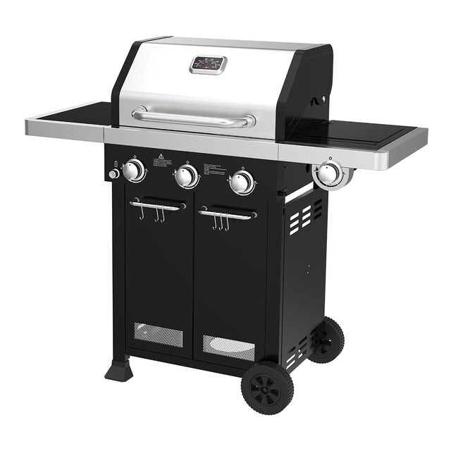 Nok - Barbacoa De Gas Con 3+1 Quemadores Alabama Negro