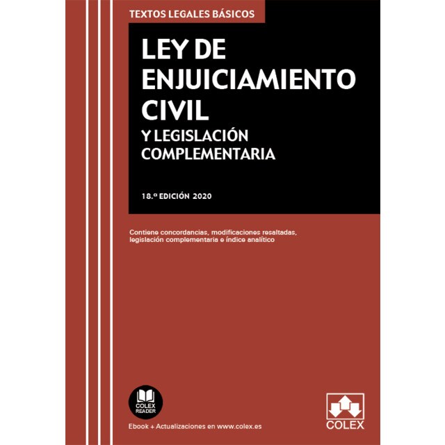 Ley de enjuiciamiento civil y legislación complementaria: Contiene concordancias, modificaciones resaltadas, legislación complemen (Tapa blanda)