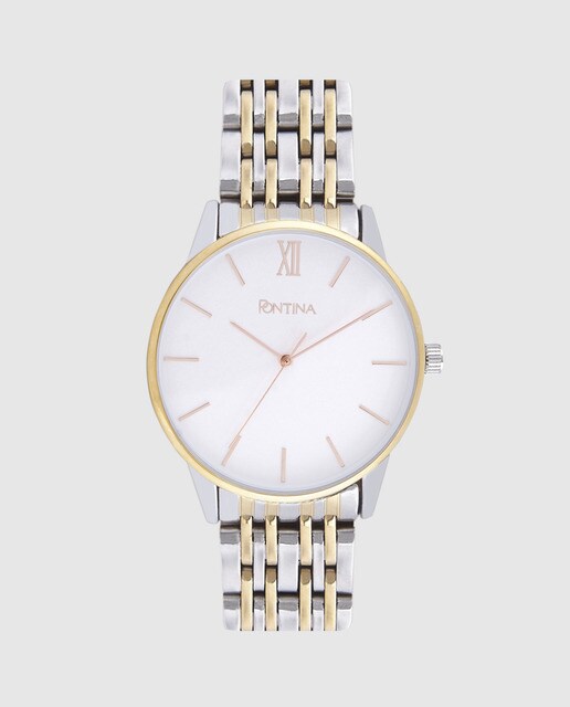 Reloj de hombre Pontina CY10847 de acero bicolor